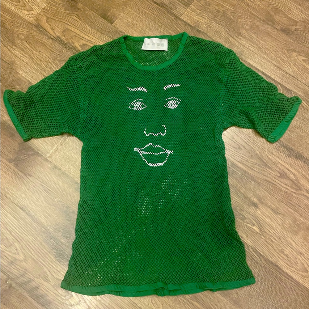 Green Mesh top